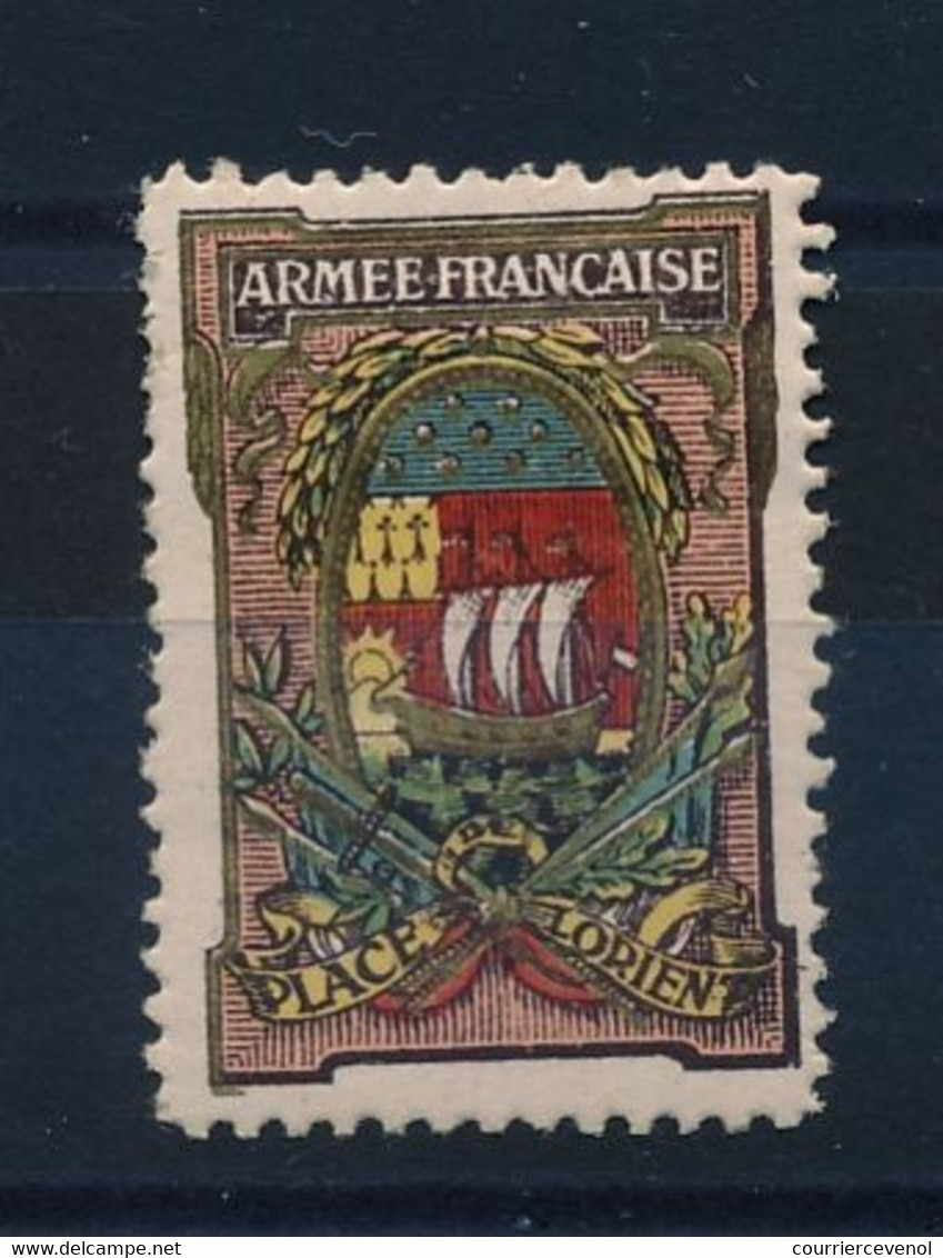 FRANCE => 1 Vignette DELANDRE - Blason De Lorient - Vignettes Militaires