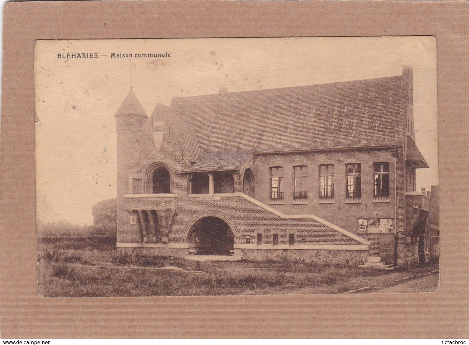 CPA Belgique Bléharies Maison Communale - Brunehaut