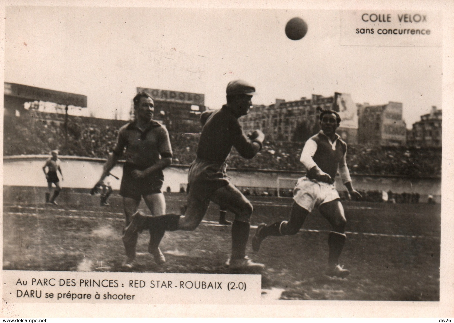 Photo De Presse Velox: Football, Au Parc Des Princes, Red Star-Roubaix (2-0) Daru Se Prépare à Shooter - Sporten