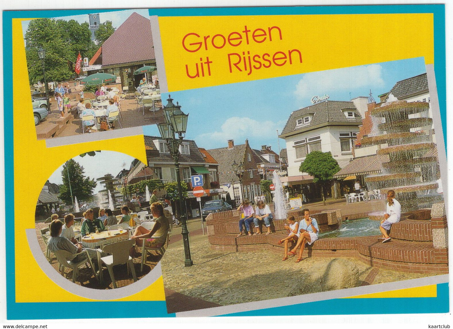 Groeten Uit Rijssen - (Overijssel, Nederland / Holland) - RIN 6 - Fontein, Terras - Rijssen