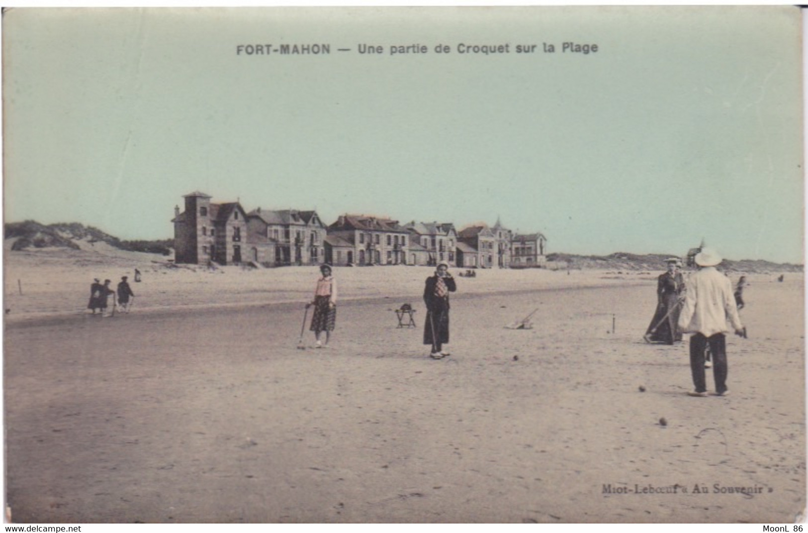 80 - FORT MAHON - UNE PARTIE DE CROQUET SUR LA PLAGE - JEUX SPORT CRICKET - Fort Mahon