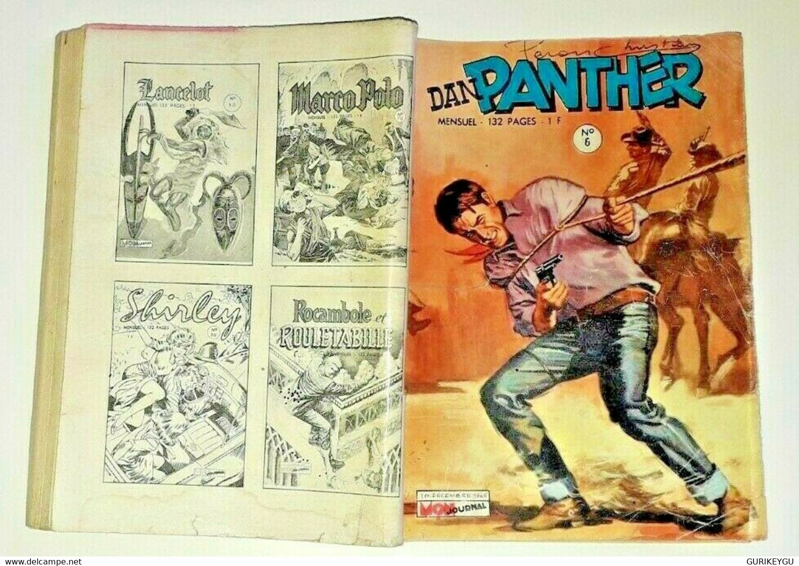 DAN PANTHER N° 6 Mon Journal 1/12/1965 ROCAMBOLE Et ROULETABILLE  PECOS BILL - Mon Journal