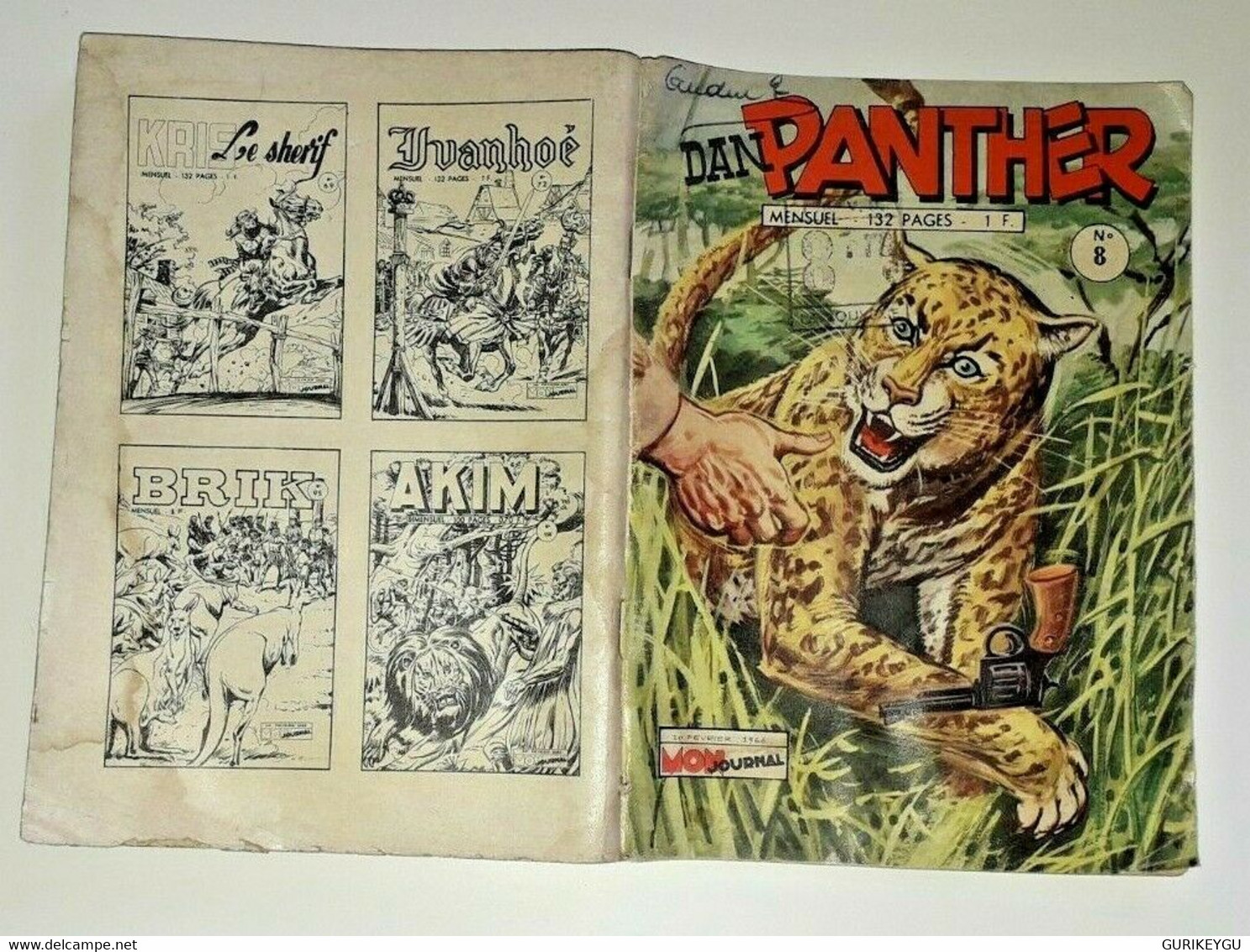 DAN PANTHER N° 8 Mon Journal 1/2/1966 DIAVOLO AKIM  PECOS BILL - Mon Journal