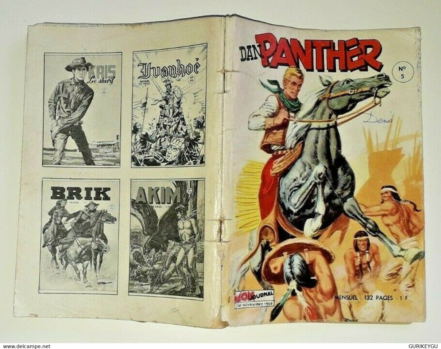 DAN PANTHER N° 5 Mon Journal 1/11/1965 DIAVOLO Corsaire De La Reine PECOS BILL - Mon Journal