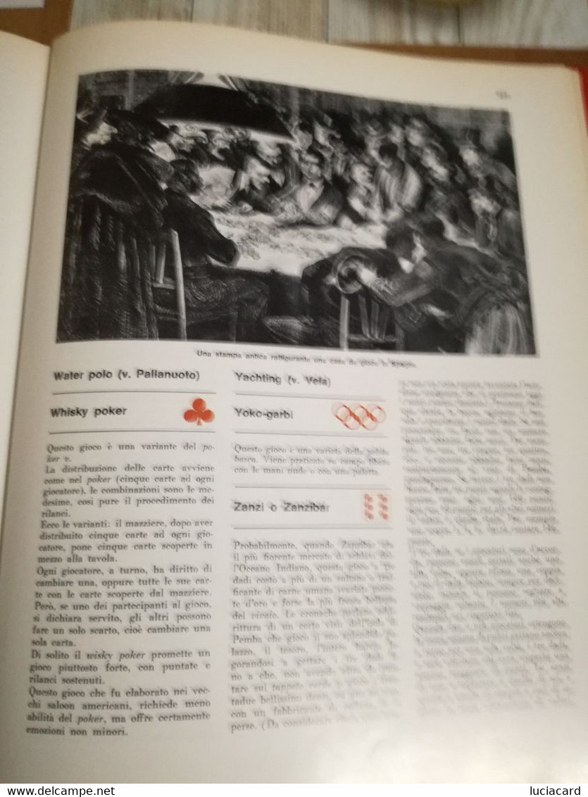 ENCICLOPEDIA DEI GIOCHI -EDIZIONI LIBREX MILANO 1969 TRE VOLUMI