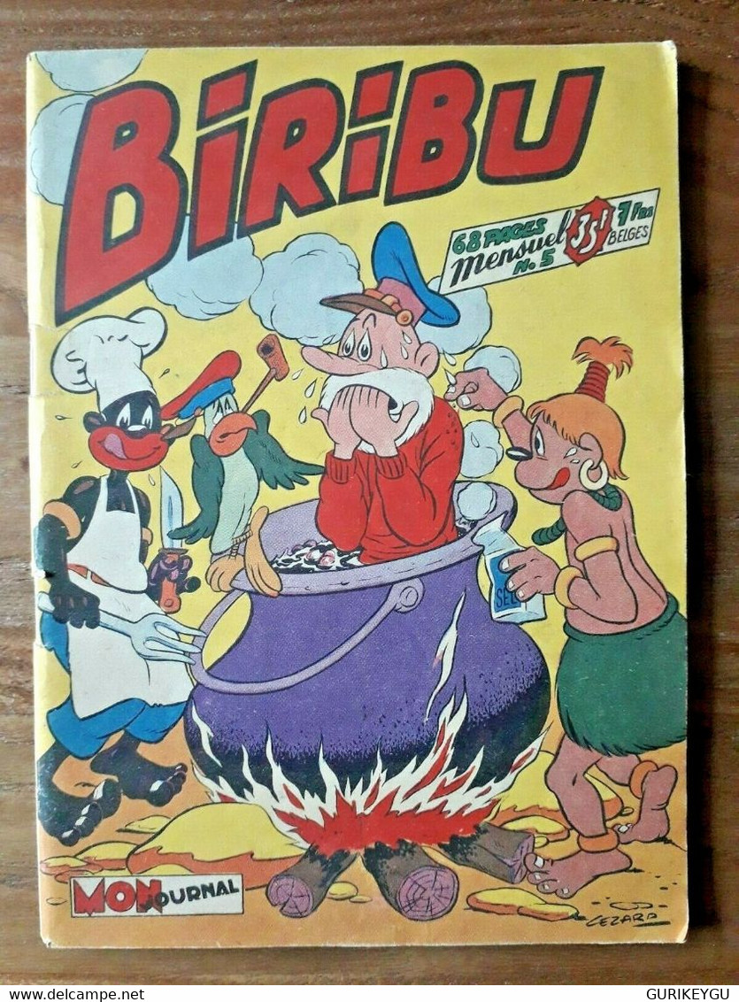 Bd BIRIBU N° 5 Mon Journal CEZARD 09/1955  BIEN ++ - Mon Journal