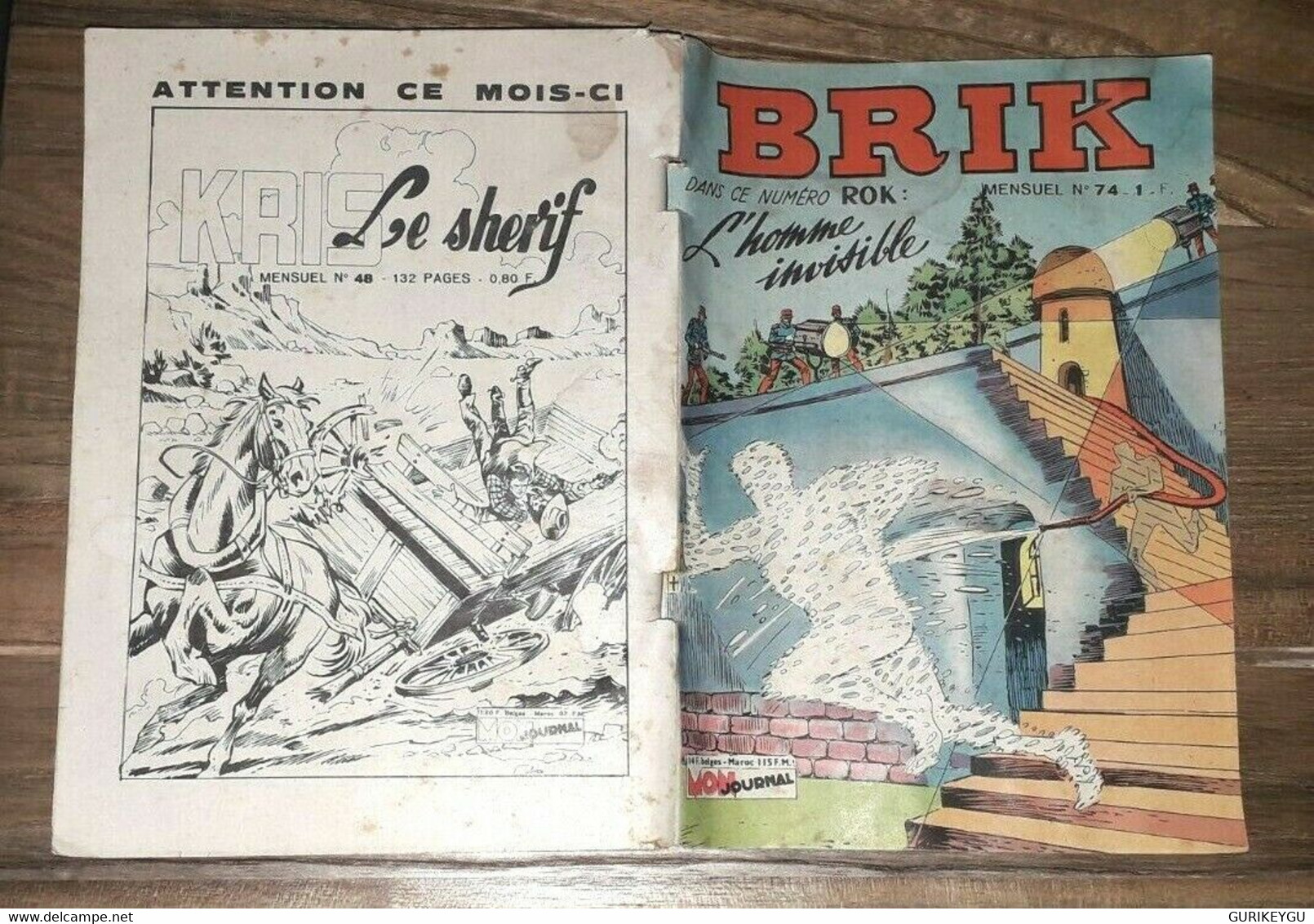 BRIK N° 74 Mon Journal ROK L'homme Invisible 1964 - Mon Journal