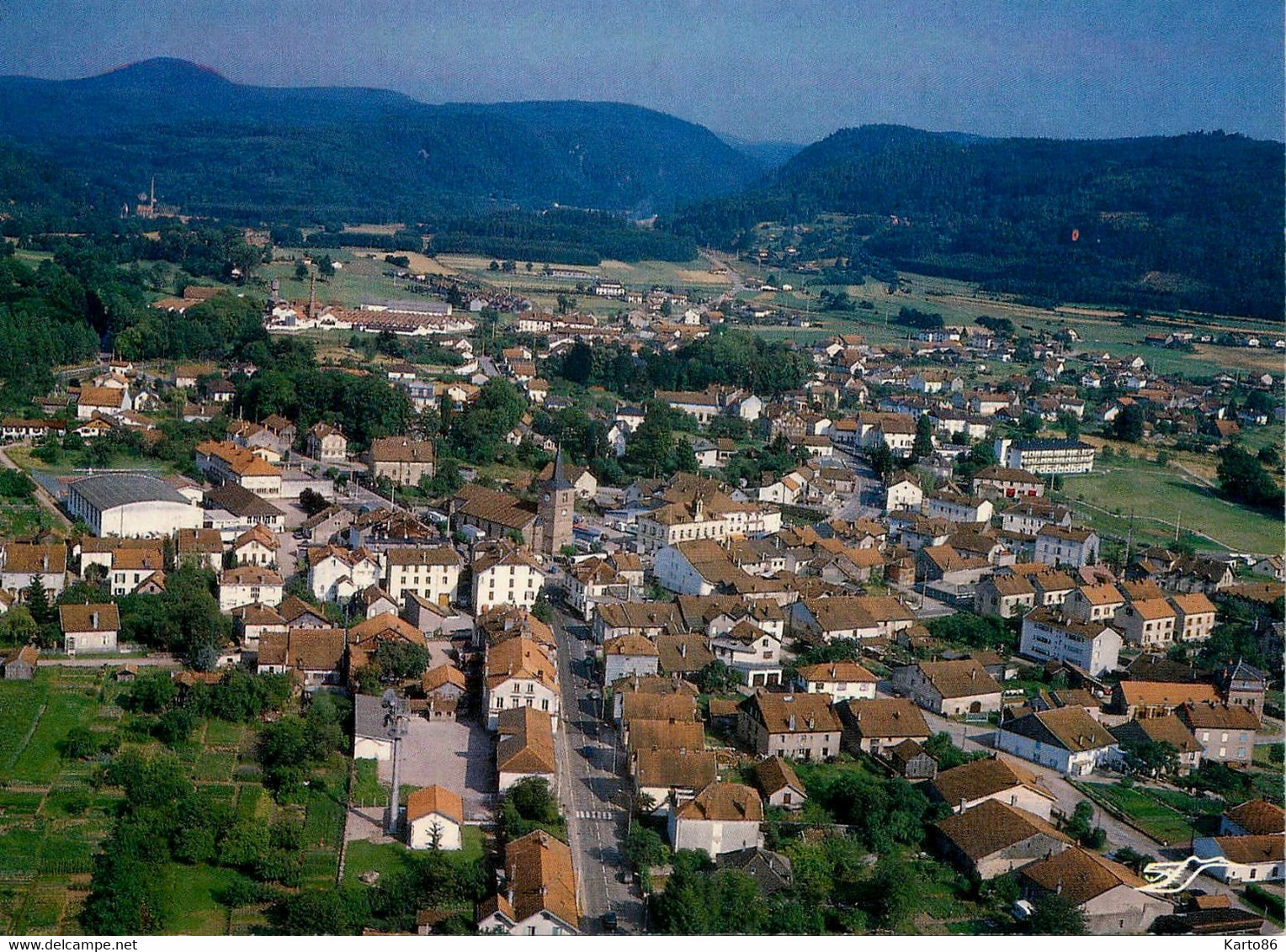 Granges Sur Vologne * Vue Générale Aérienne Du Village - Granges Sur Vologne