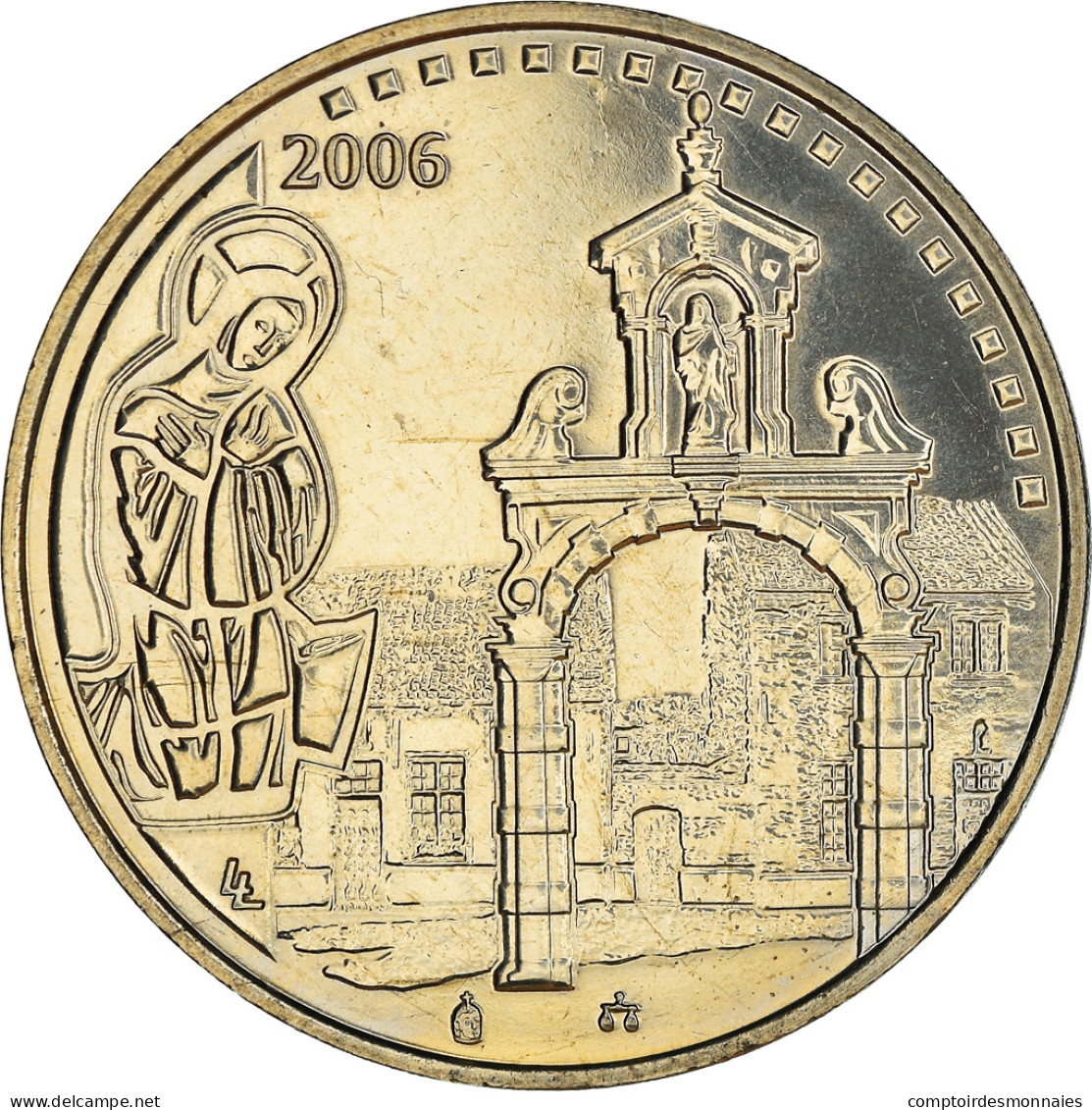 Belgique, Jeton, Religions, 2006, Token. Statue De La Vierge, SPL, Cupro-nickel - Autres & Non Classés