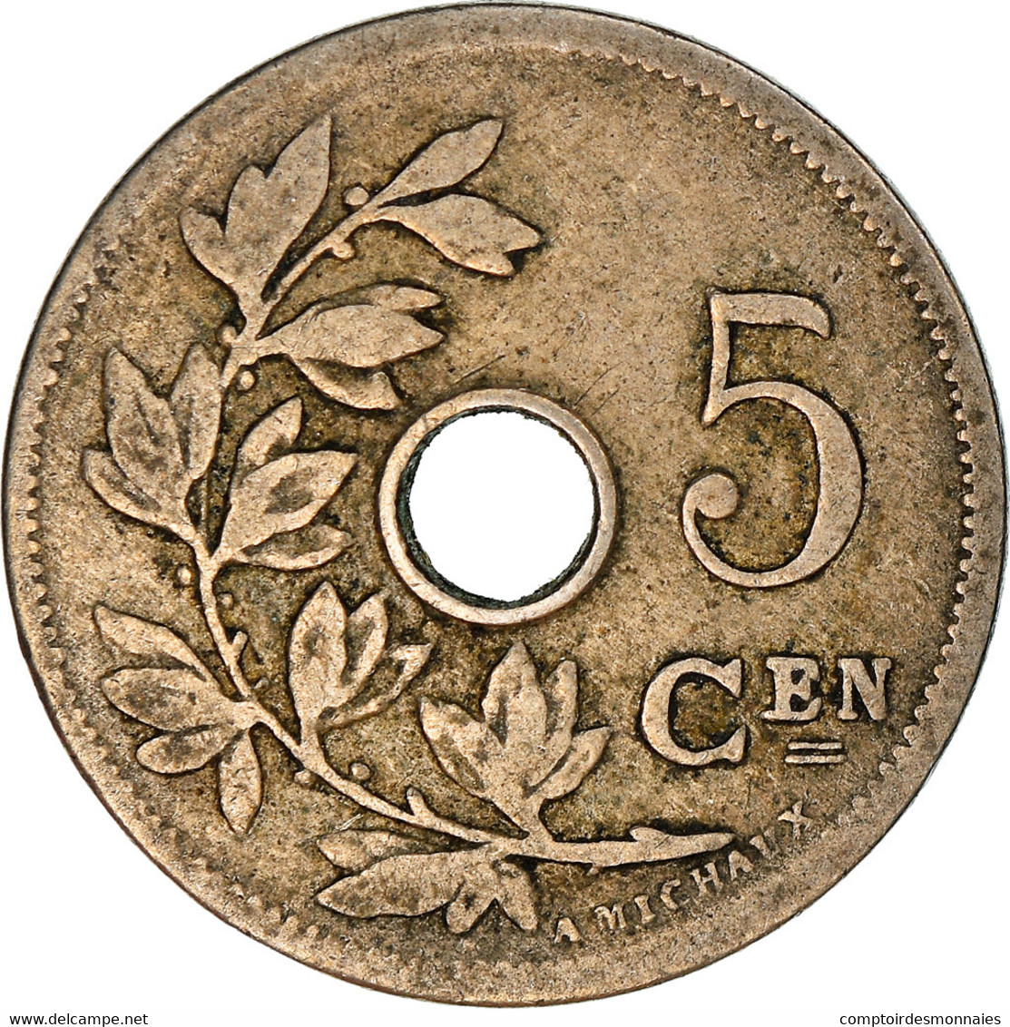 Monnaie, Belgique, 5 Centimes, 1904, TB, Cupro-nickel, KM:55 - 5 Centimes