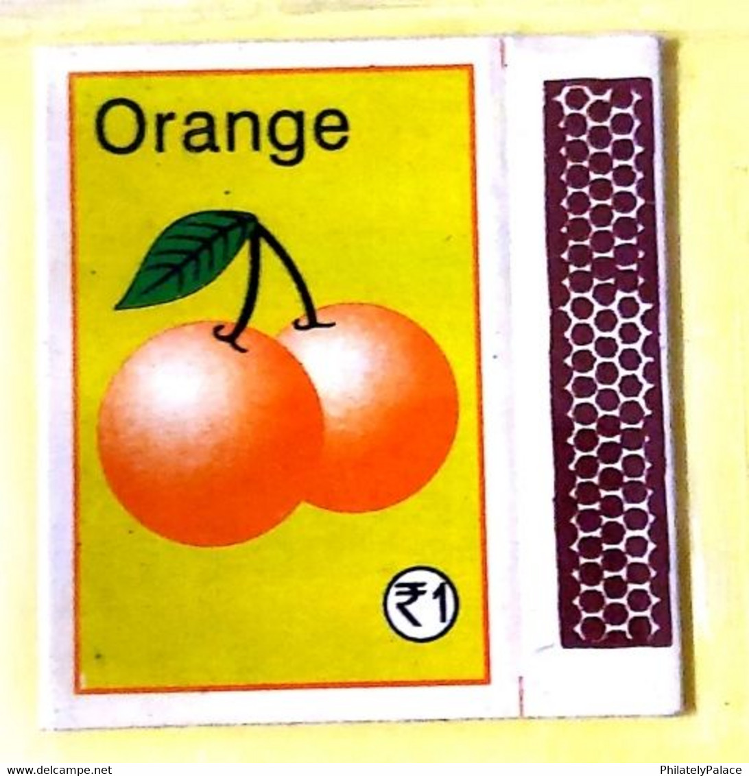 Match Box (Without Sticks) Orange 6/14 (**) Inde Indien India - Boites D'allumettes