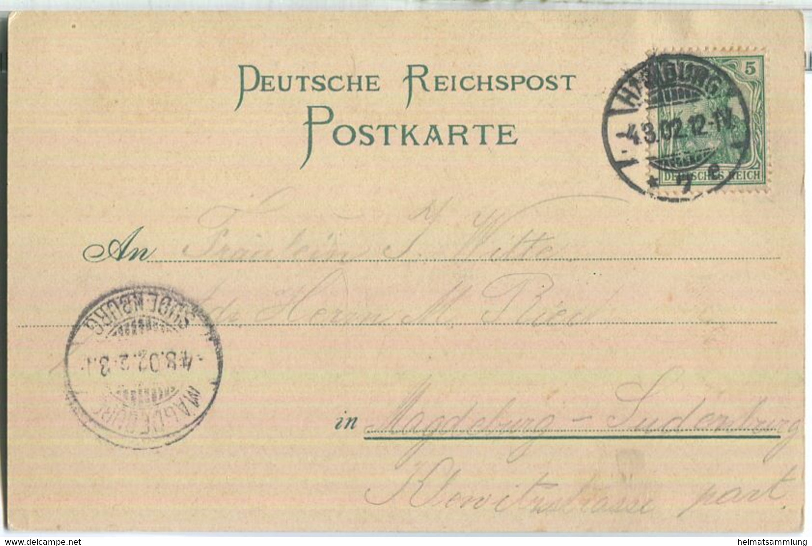 Hamburg-Wellingsbüttel - Poststation Bramfeld - Gruß Aus Dem Landhaus "Zum Grünen Jäger" - Grünlitho - Wandsbek