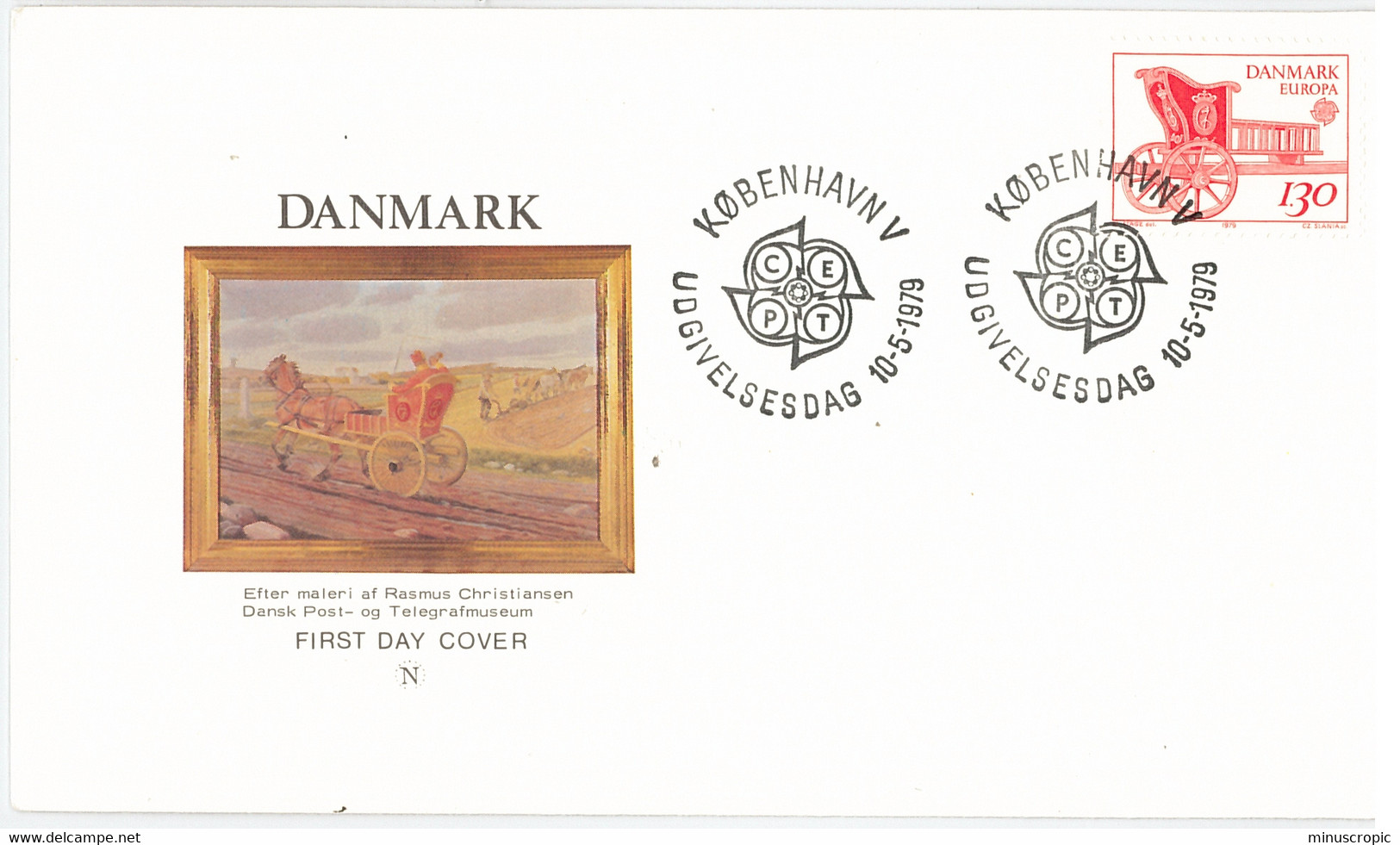 Enveloppe FDC Danmark - Kobenhavn - 1979 - FDC