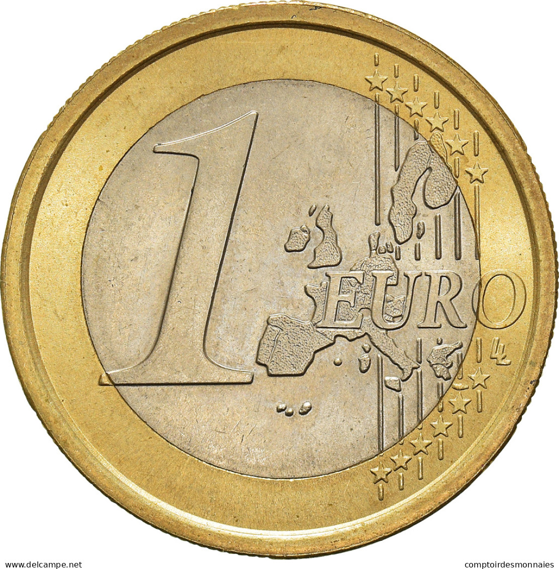 San Marino, 1 Euro, 2002, Pessac, Observe Struck Thru, SPL, Cupro-nickel - Variëteiten En Curiosa