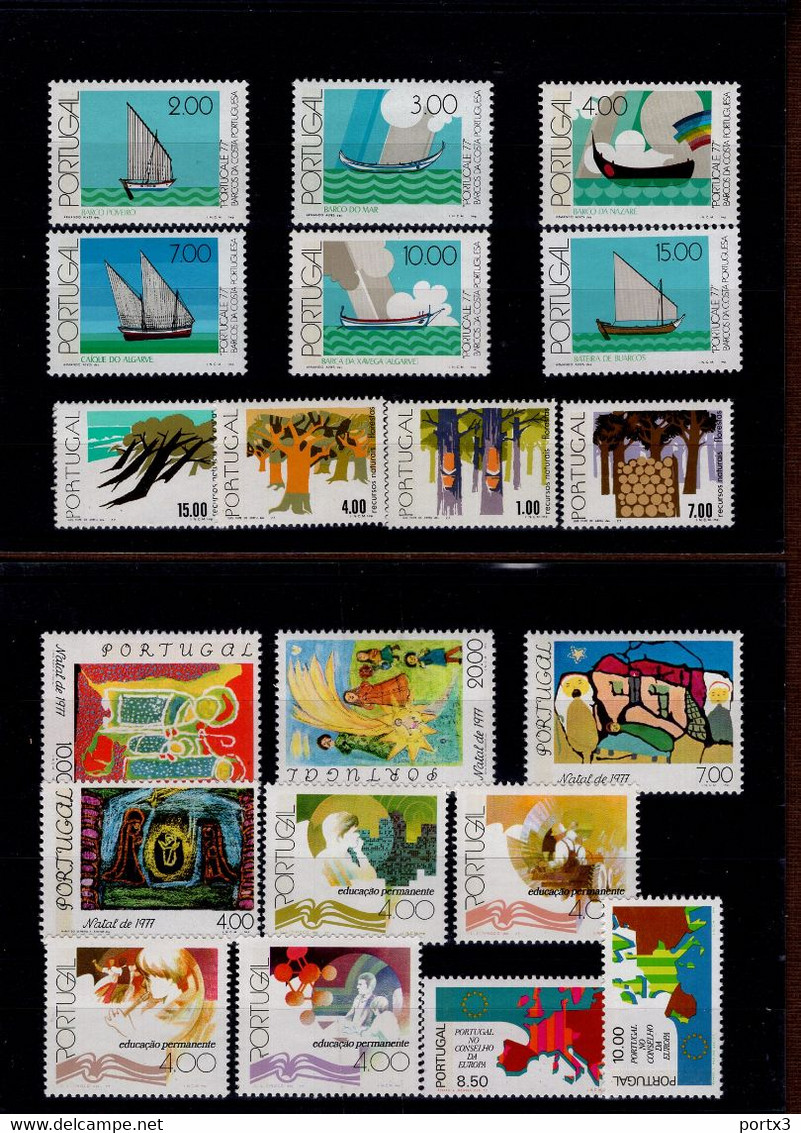 1348 - 1387 Jahr 1977 Ohne Blocks Postfrisch MNH ** Neuf - Nuovi