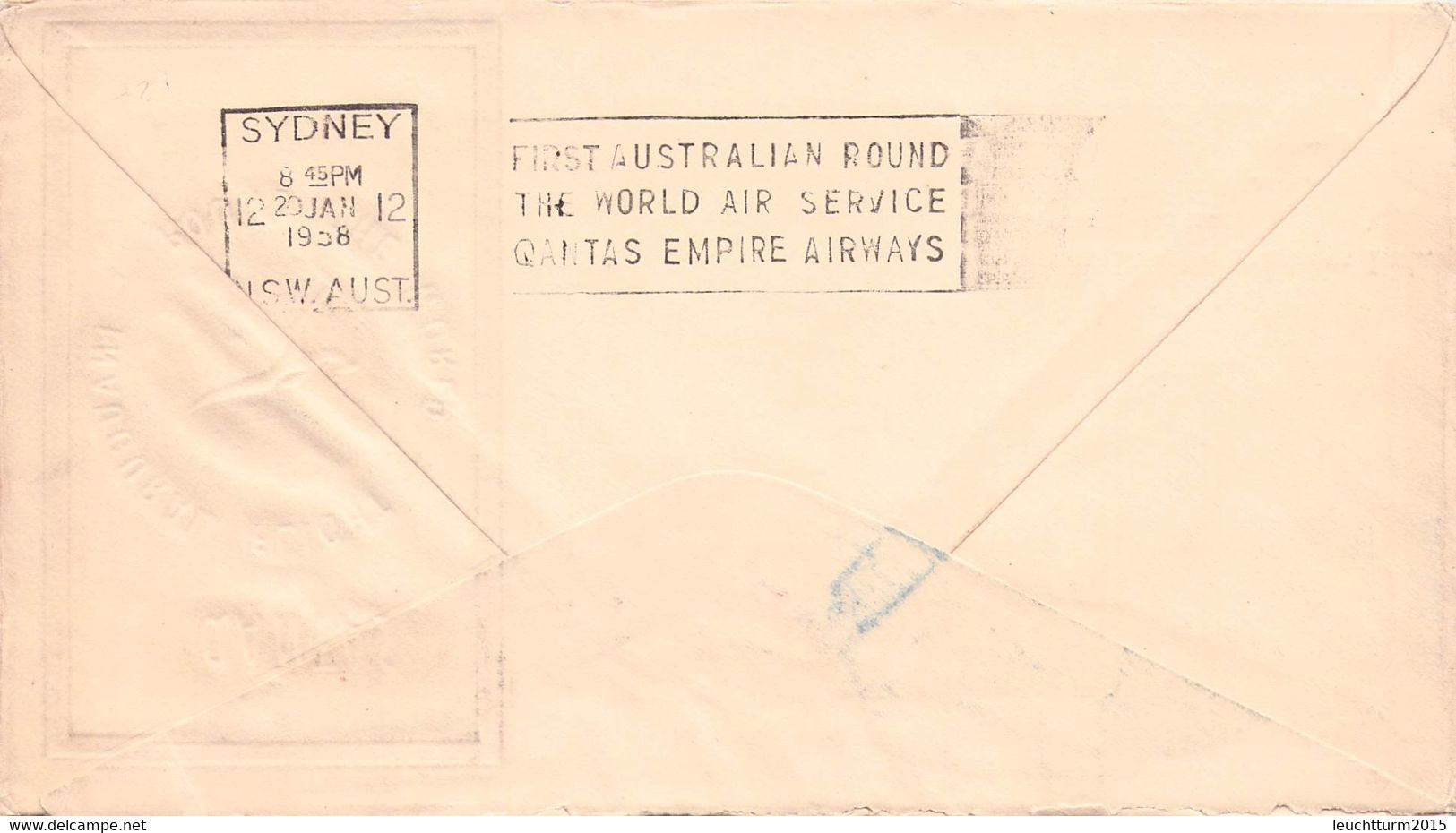 AUSTRALIA - QUANTAS INAUGURAL FLIGHT ROUND THE WORLD 1958 Mi #281 / ZM4 - Briefe U. Dokumente