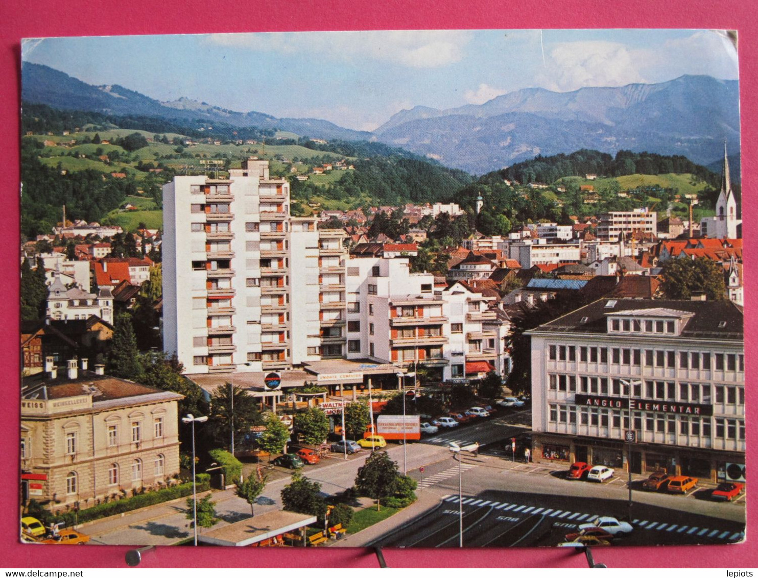 Visuel Très Peu Courant - Autriche - Gartenstadt Dornbirn Mit Bahnhofplatz - R/verso - Dornbirn