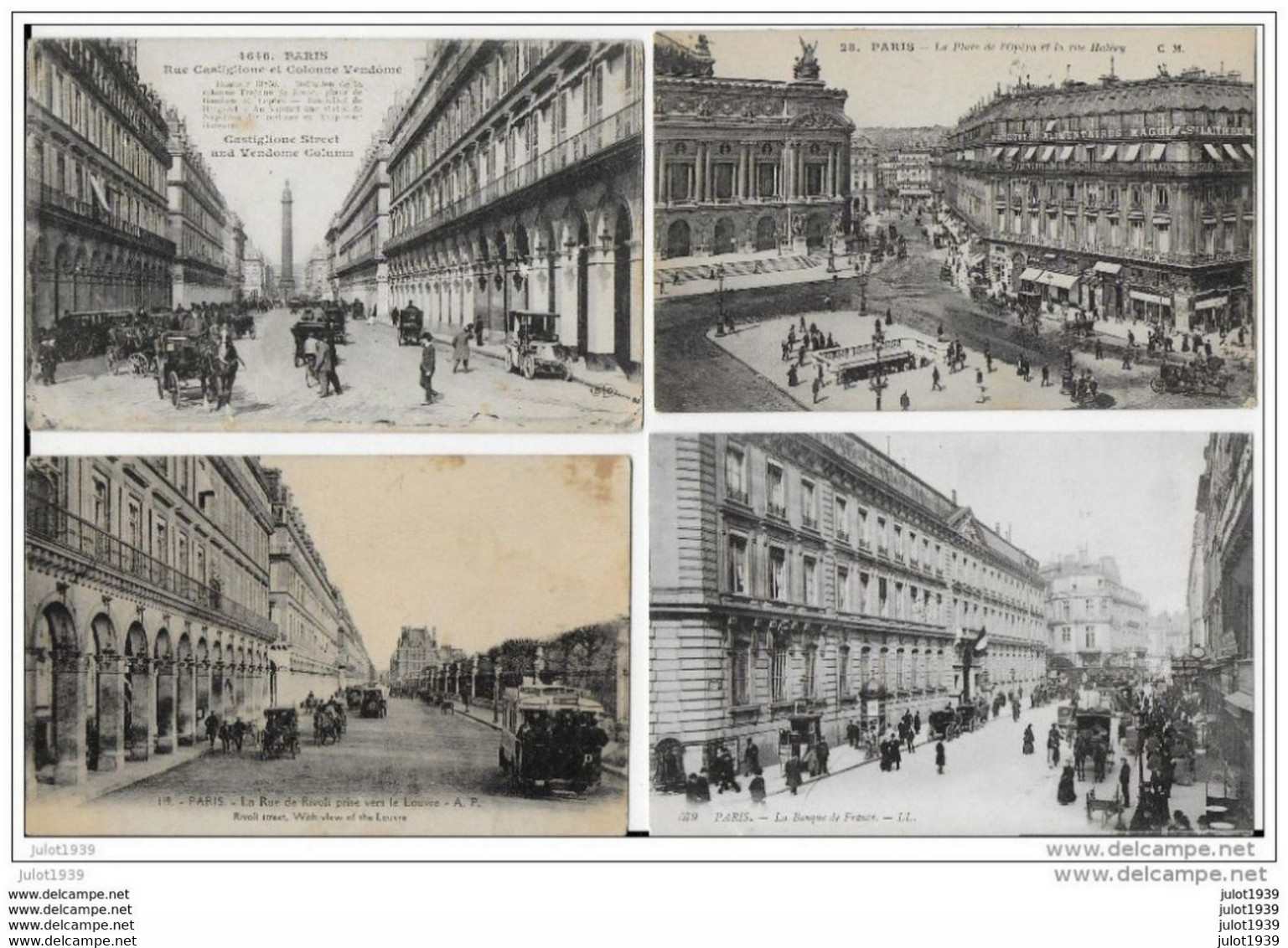 PARIS ..-- LOT De 16 Anciennes Cartes De Métros , Trains , Gares , Rues , Etc ....... - Stations, Underground