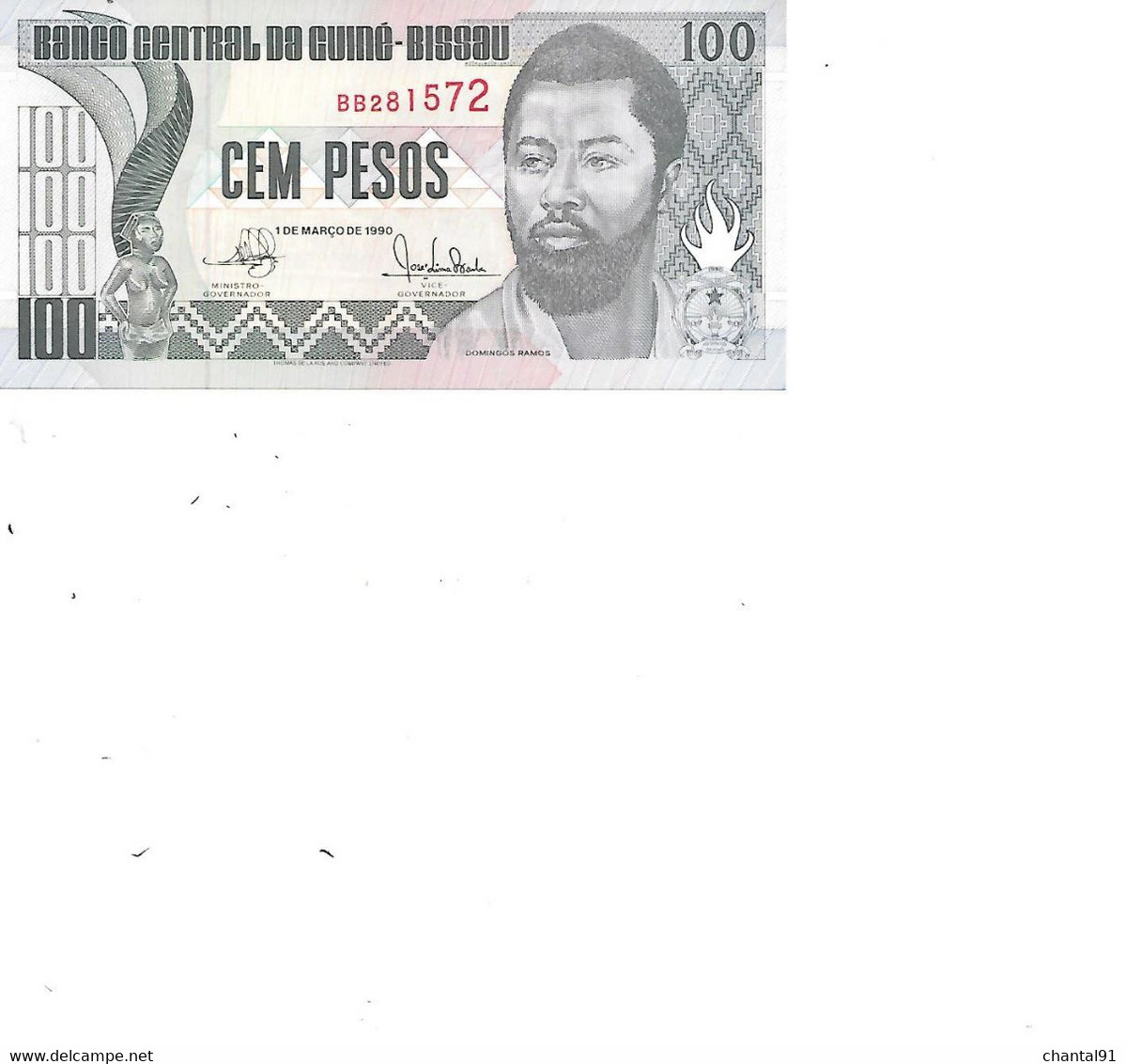 GUINEE BISSAU BILLET 100 PESOS PICK 11 - Guinee-Bissau