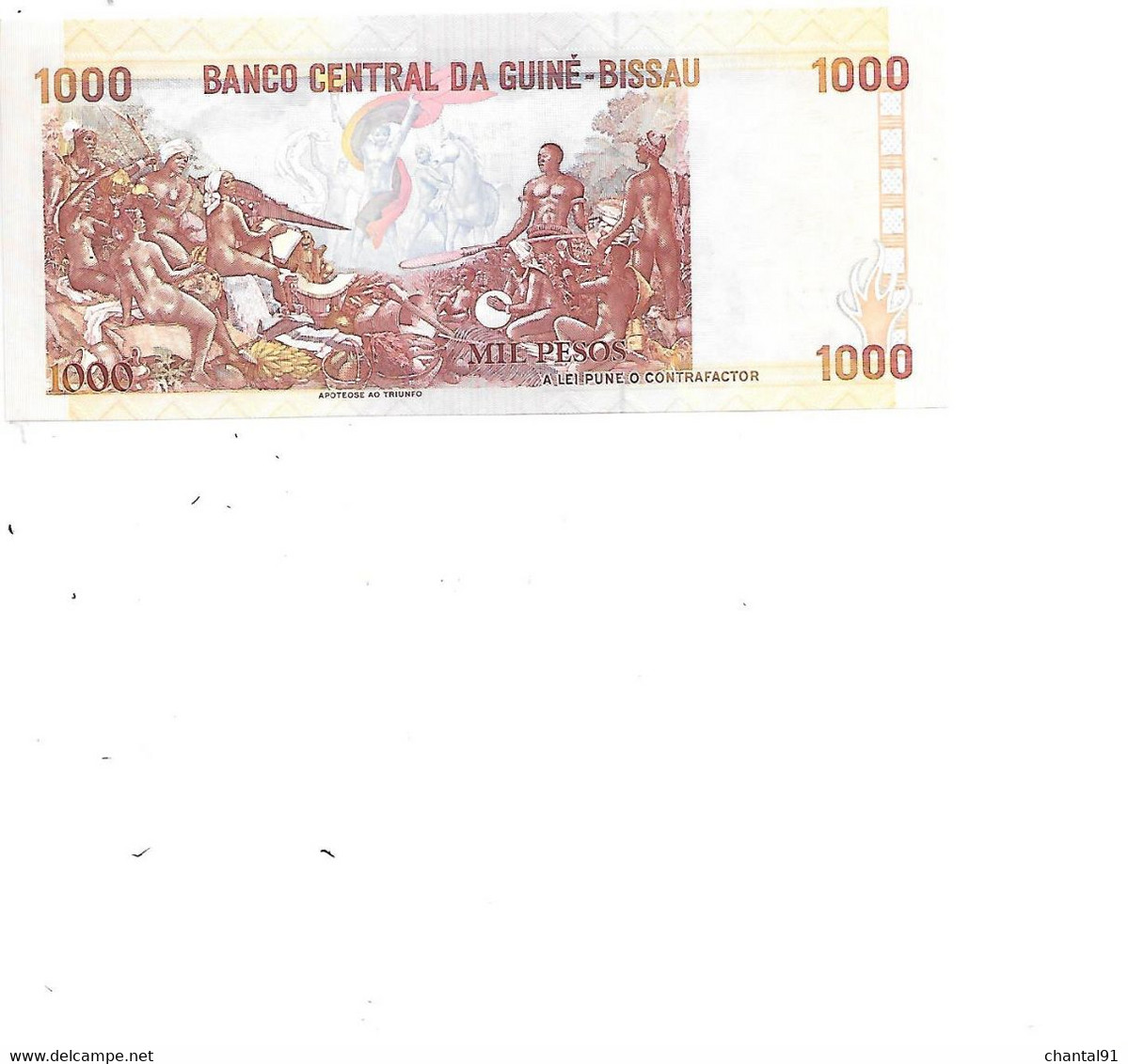 GUINEE BISSAU BILLET 1000 PESOS - Guinea-Bissau