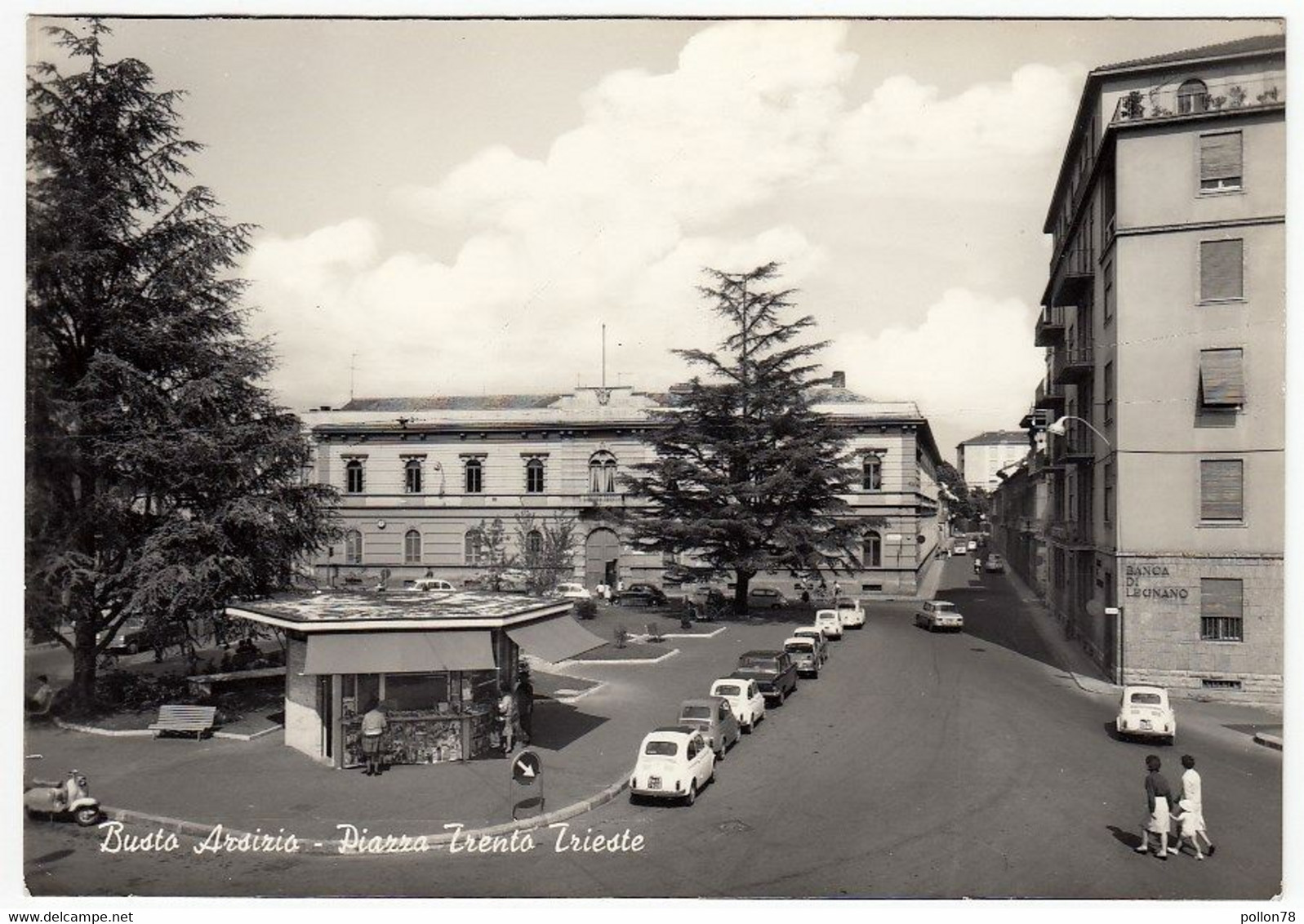 BUSTO ARSIZIO - PIAZZA TRENTO E TRIESTE - Vedi Retro - EDICOLA -  AUTOMOBILI - CARS - Busto Arsizio