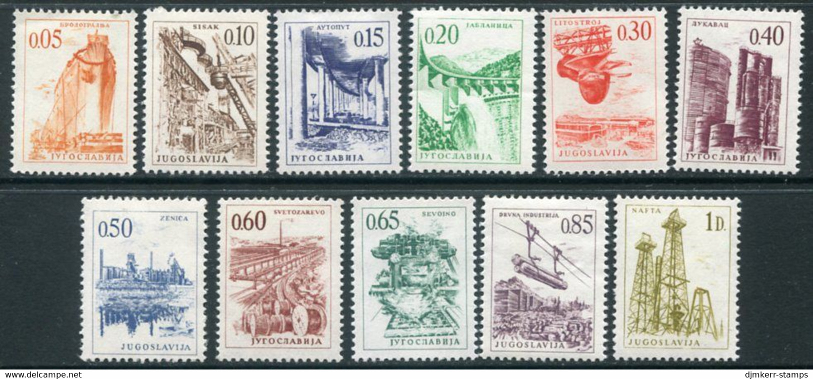 YUGOSLAVIA 1966 Revalued Currency Definitive (11) MNH / **.  Michel 1155-56, 1164-72 - Unused Stamps