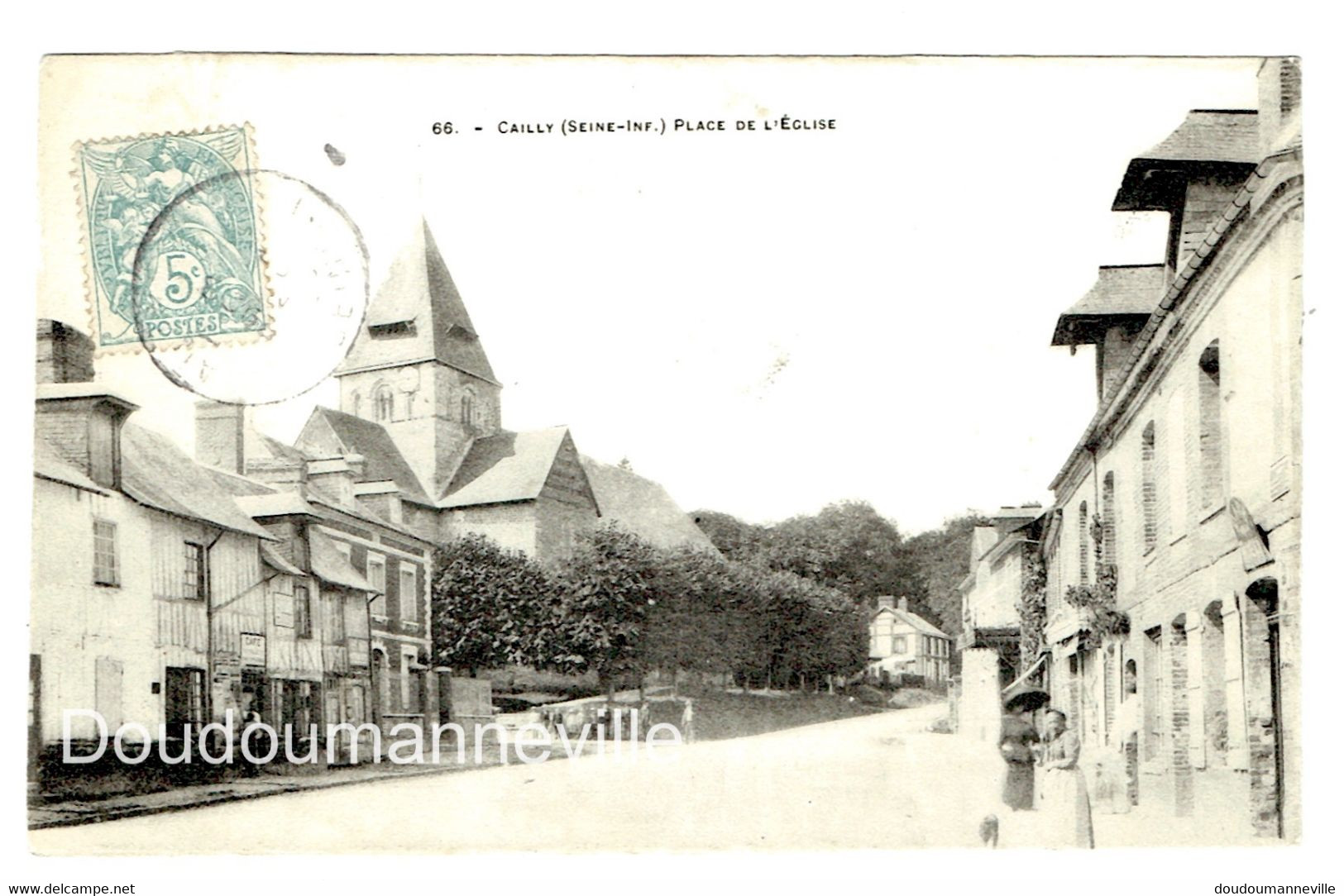 CPA - 76 - CAILLY  - Place De L'Eglise - Buchy