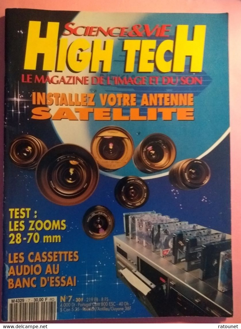 Revue SCIENCES Et VIE HIGH TECH N° 7 - SEPT 1993 - ZOOMS - CASSETTES AUDIO - TV - Audio-Video