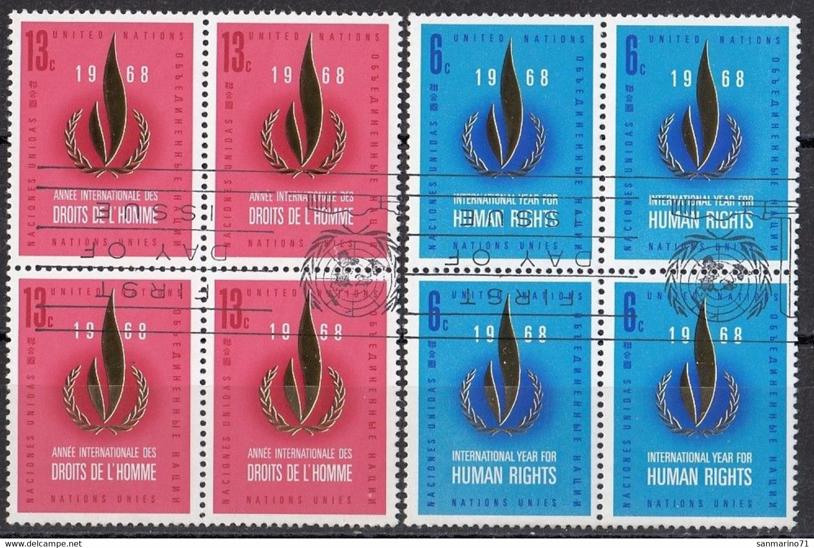 UNITED NATIONS New York 206-207,used - Gebruikt