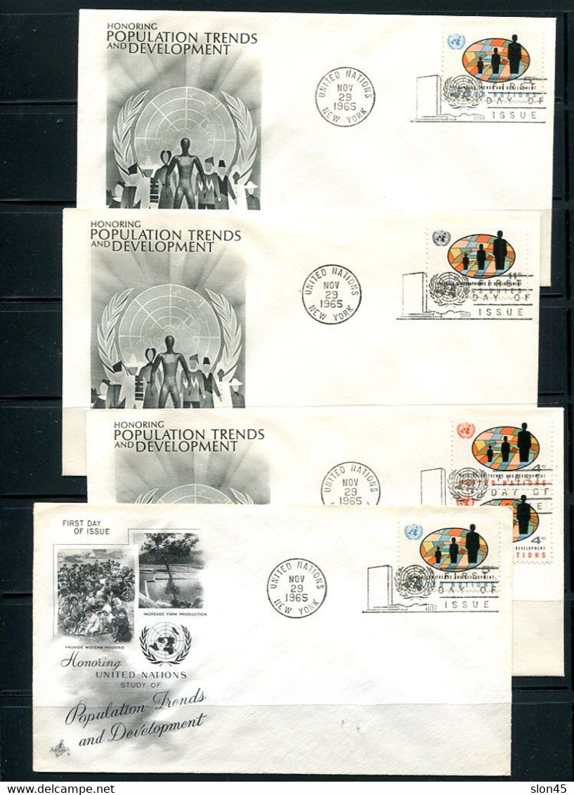 UN Accumulation 1965 19 First Day Of Issue Covers  Used 11872 - Colecciones & Series