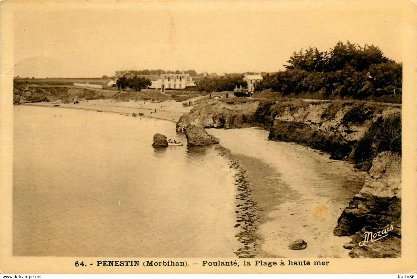 Penestin * Poulanté , La Plage à Haute Mer - Pénestin