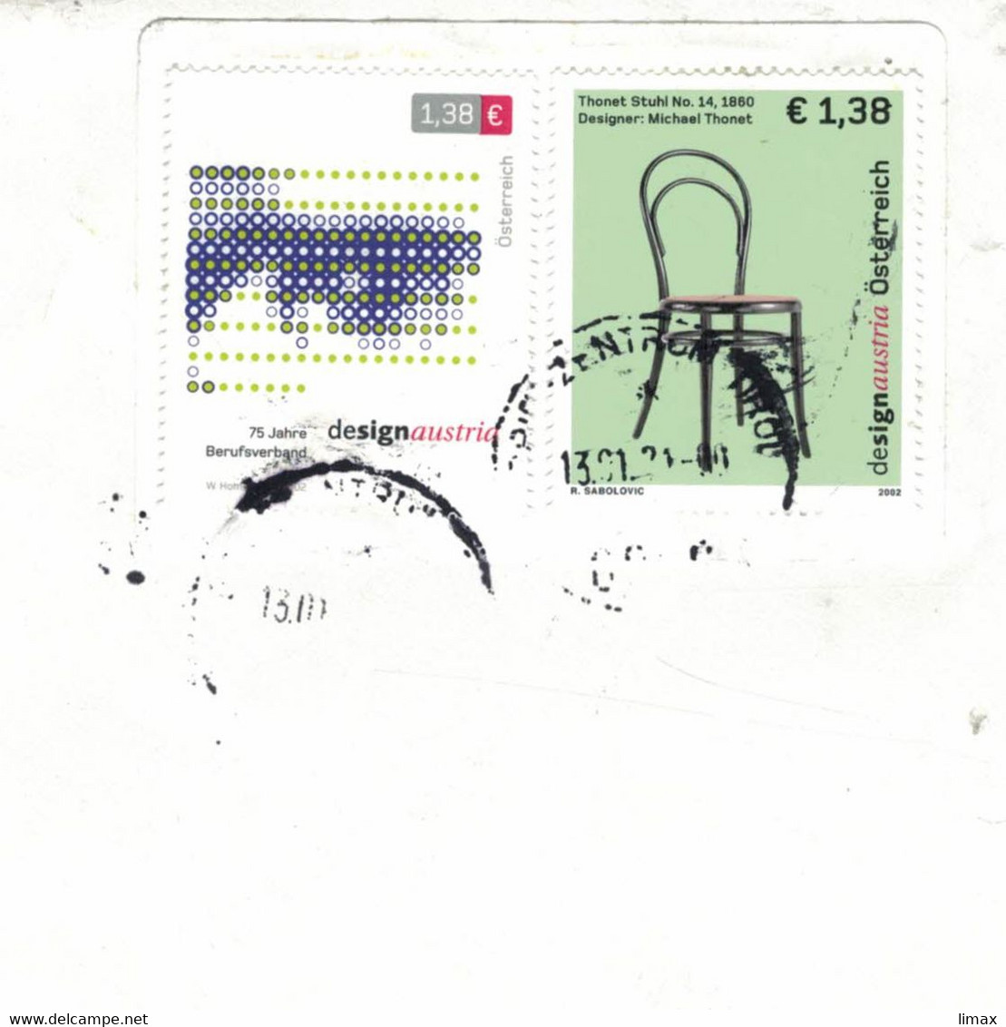 BST BZ Tirol 2021 - Thonet STuhl - Berufsverband Design Austria - Danke Post Für Die Schönen STempel - Covers & Documents