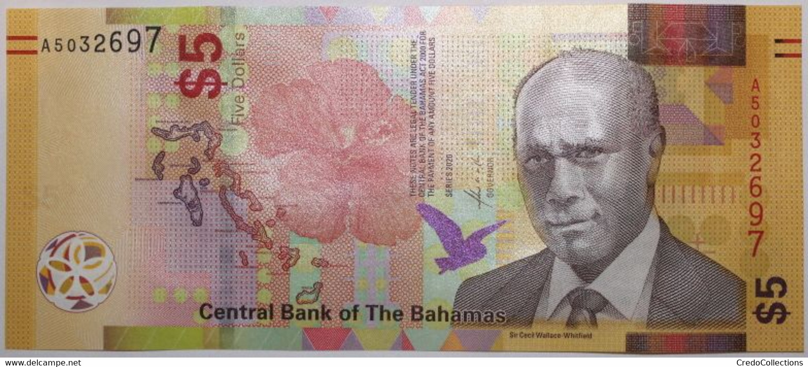 Bahamas - 5 Dollars - 2020 - PICK 78a - NEUF - Bahamas