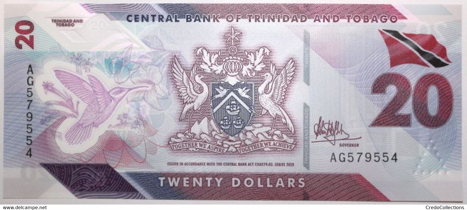 Trinitad Et Tobago - 20 Dollars - 2020 - PICK 63 - NEUF - Trinité & Tobago
