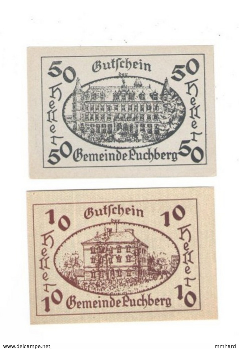 2 Stk Notgeld Gemeinde Puchberg Niederösterreich Österreich - Autres - Europe