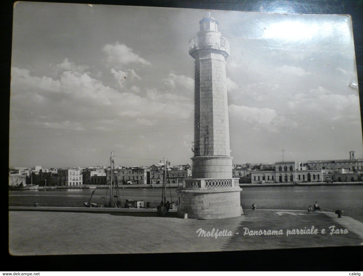 Molfetta Bari Panorama Parziale Porto Con Il Faro-usata - Molfetta