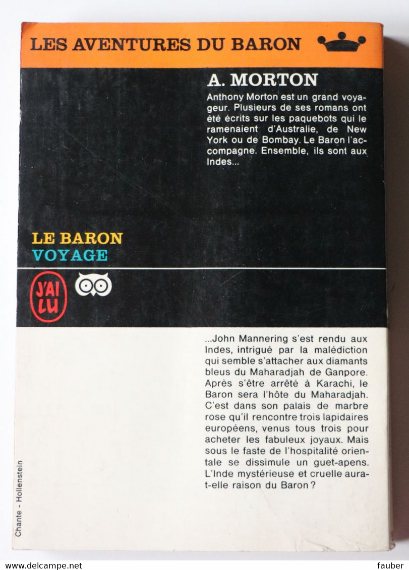 Le  Baron Voyage  D'Anthony Morton - J'ai Lu