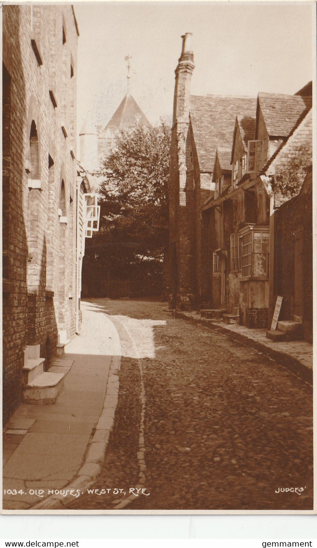 RYE - OLD HOUSES, WEST STREET. JUDGES - Rye