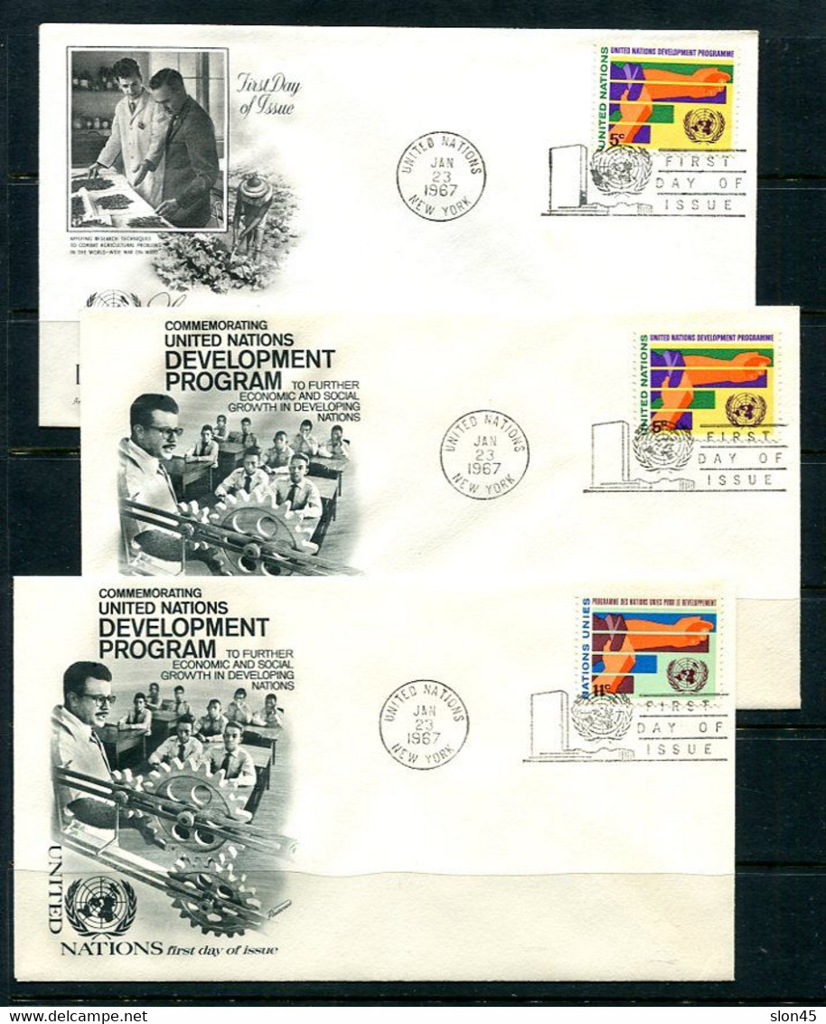 UN 1967 Accumulation 18 First Day Of Issue Covers  11879 - Colecciones & Series