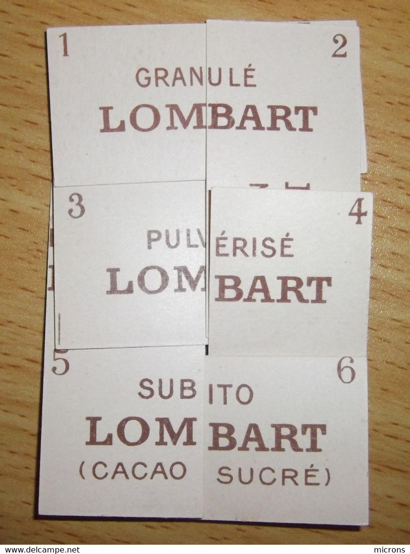 JEU DES DEUX ENFANTS DU CHOCOLAT LOMBART PETIT PUZZLE - Lombart