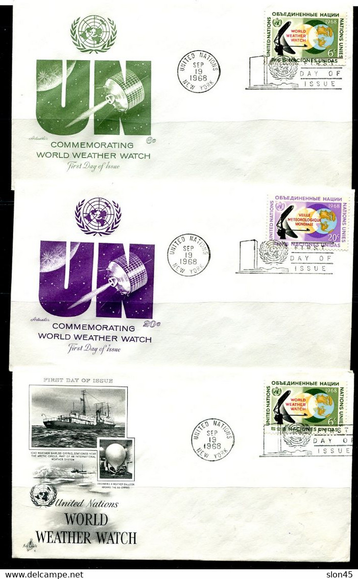 UN 1968  15 First Day Of Issues Covers  Used 11881 - Verzamelingen & Reeksen