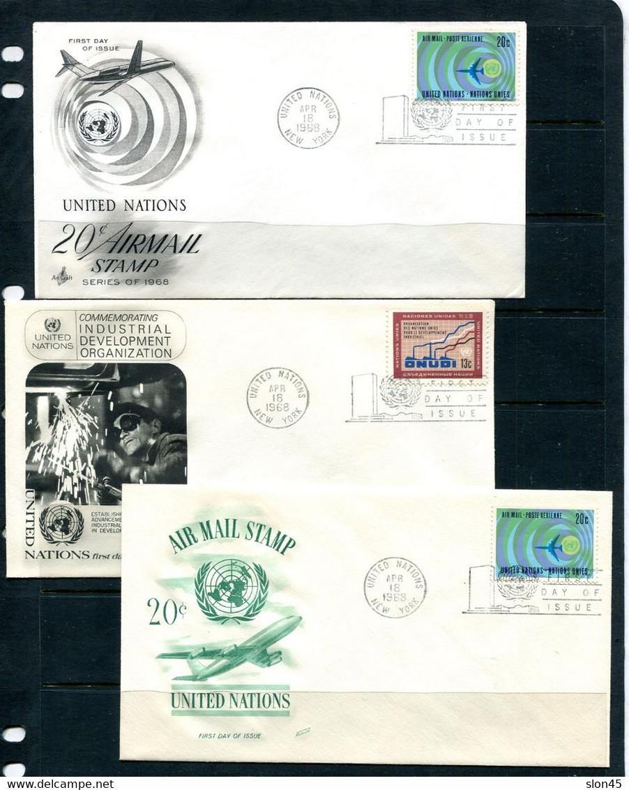 UN 1968  15 First Day Of Issues Covers  Used 11881 - Colecciones & Series