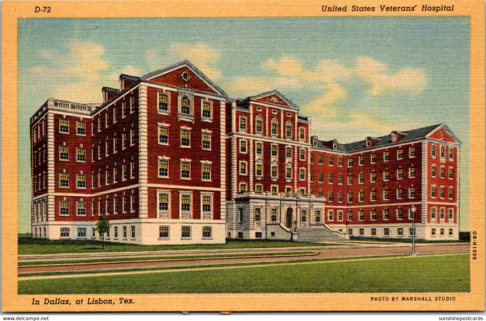 Texas Dallas United States Veterans' Hospital At Lisbon Curteich - Dallas