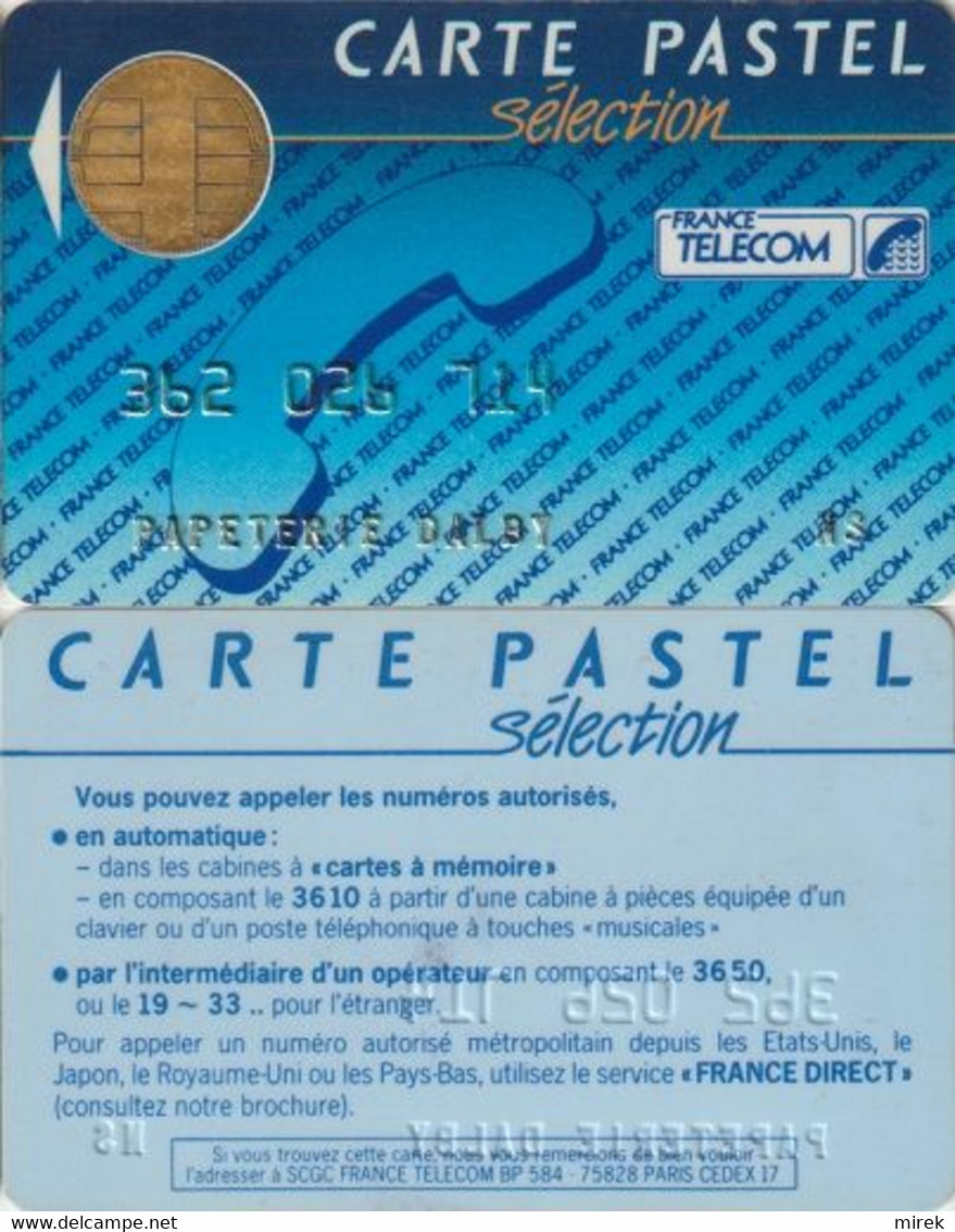 864/ France; Carte Pastel - Sélection -  Schede Di Tipo Pastel   