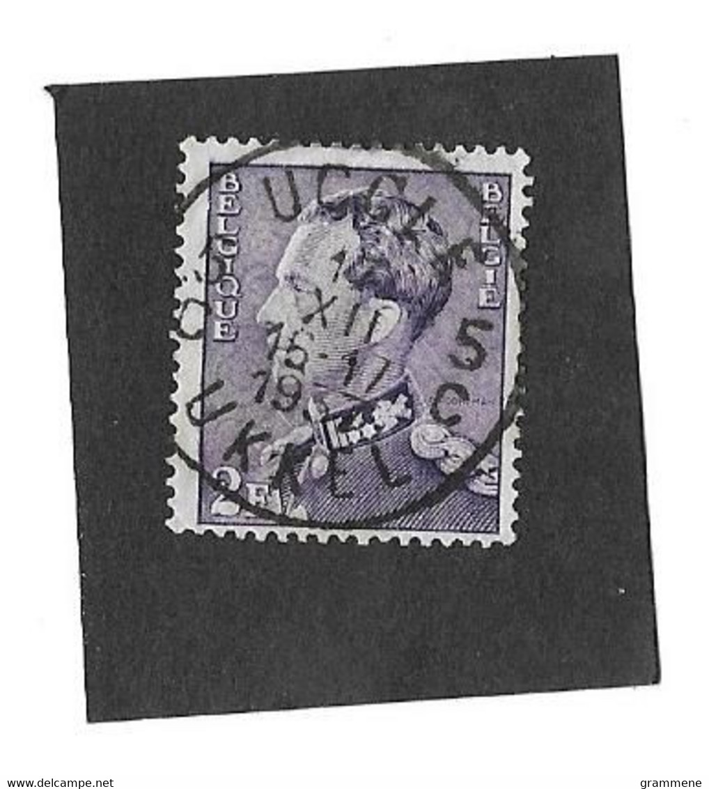 431  2 Fr Stempel Ukkel Uccle - 1936-1951 Poortman