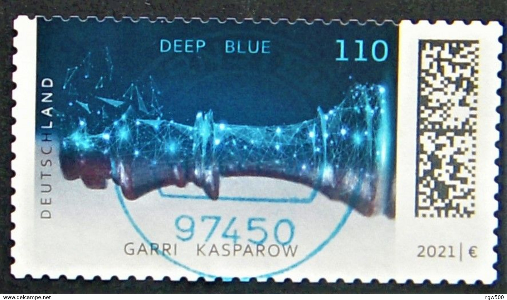 Bund/BRD November 2021 Skl Sondermarke "Deep Blue Schlägt Garri Kasparow" MiNr 3641 Aus FB 111,ersttagsgestempelt - Gebraucht