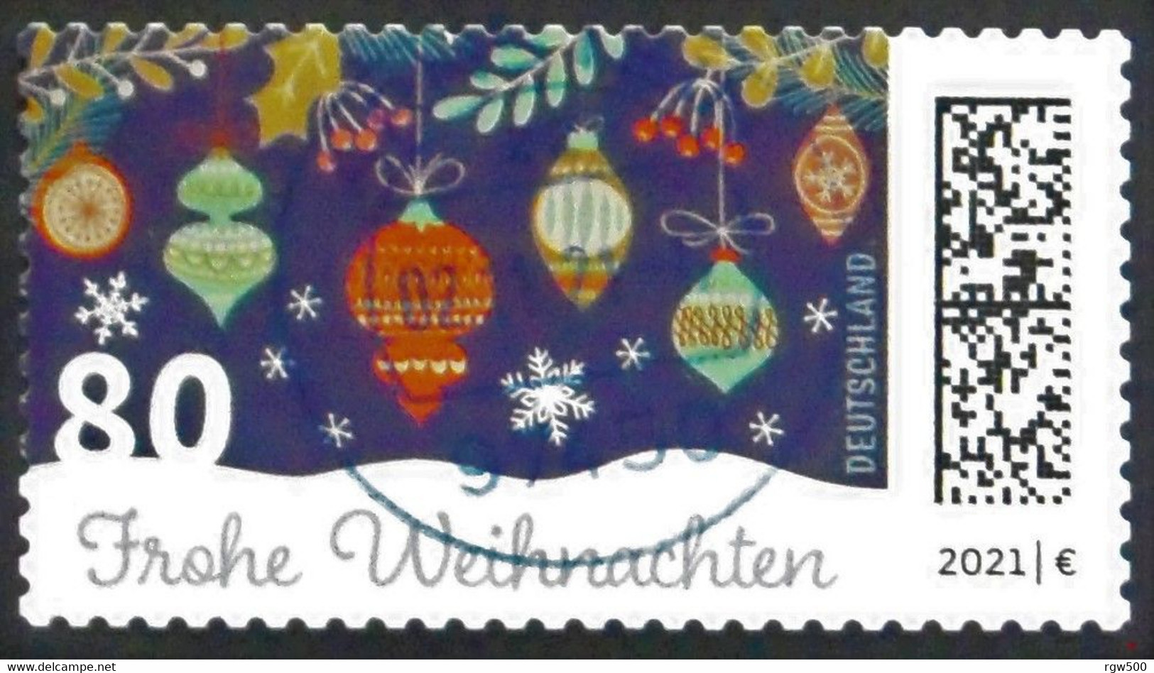 Bund/BRD November 2021 Skl Sondermarke "Frohe Weihnachten" MiNr 3643 Aus FB 112 ,ersttagsgestempelt - Gebraucht