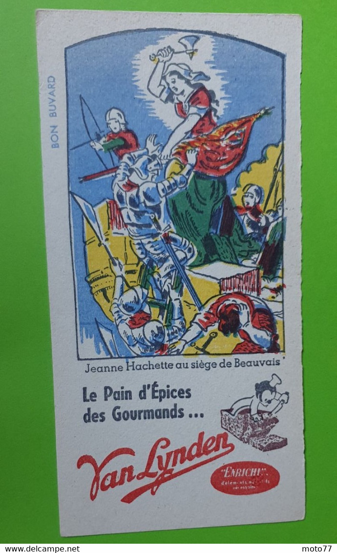 Buvard 221 - Pain D'épices VAN LYNDEN - Jeanne Hachette - état D'usage : Voir Photos - 10x20 Cm Environ - Année 1960 - Pain D'épices