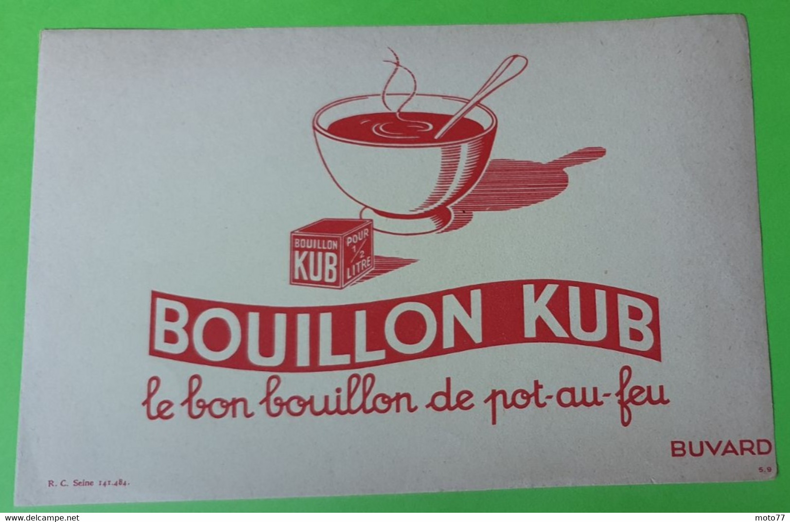 Buvard 226 - Bouillon KUB - Etat D'usage : Voir Photos - 20x13 Cm Environ - Année 1950 - Potages & Sauces