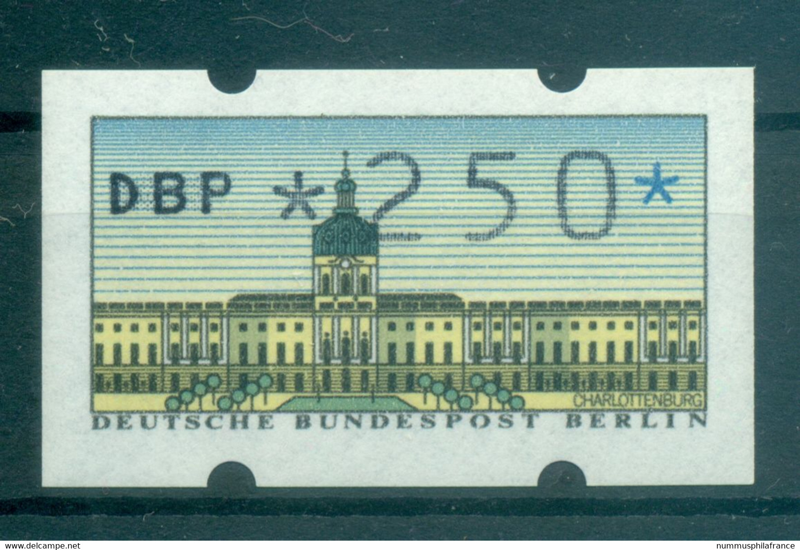 Berlin Ouest  1987 - Michel N. 1 - Timbre De Distributeur 250 Pf. (Y & T N. 1) - Maschinenstempel (EMA)